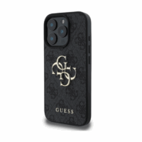Coque Guess 4G avec grand logo en métal pour iPhone 16 Pro – Marron – 32758 Tunisie
