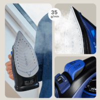 Fer à Repasser Sans Fil Zeegma Ironee Pro 2600 W Bleu Tunisie