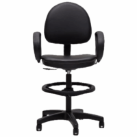 Tabouret Architecte + Dossier – Base Chrome Tunisie