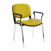 Chaise Attente ISO Poly 1 Place Avec Accoudoirs – Bleu Fonce Tunisie