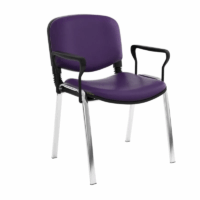 Chaise Attente ISO Poly 1 Place Avec Accoudoirs – Jaune Tunisie