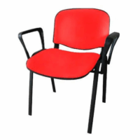 Chaise Iso Attente Poly Avec Accoudoirs – Rose Tunisie