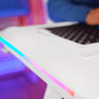 Bureau de Gaming TRUST GXT 709 Luminus RGB – Blanc – 25328 Tunisie