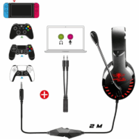 Casque Gaming SPIRIT OF GAMER PRO-H3  – Rouge & Noir – MIC-PH3MPRE Tunisie