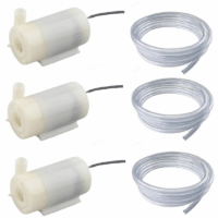 Lot de 3 pièces Mini Pompe Submersible DC 3-5V 70-120L/H  avec tube souple 1m Tunisie