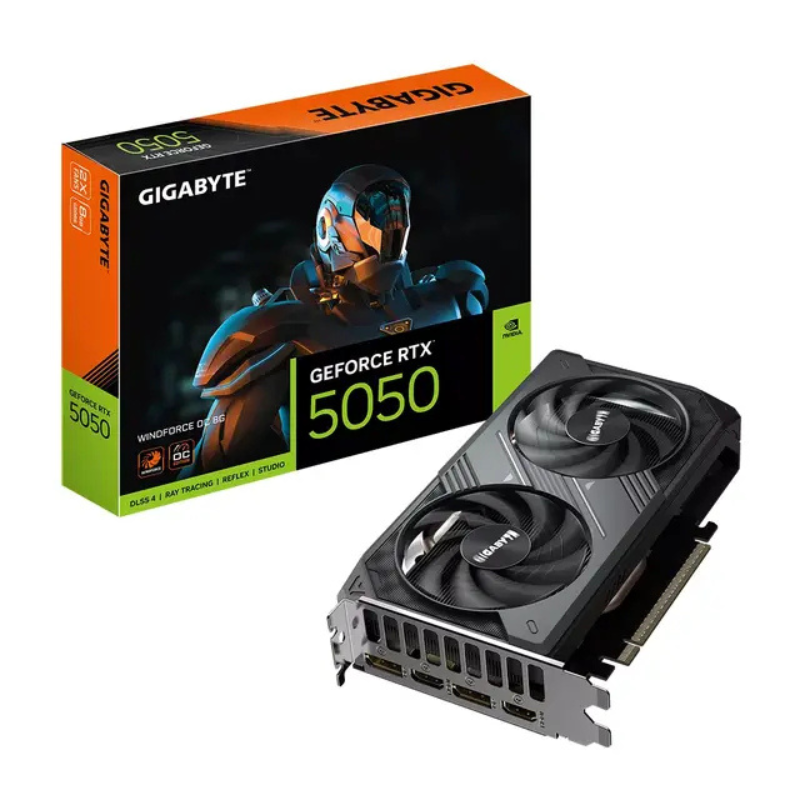 Carte graphique Gigabyte Geforce Rtx 5050 Windforce Oc 8g – GV-N5050WF2OC-8GD Carte graphique Gigabyte Geforce Rtx 5050 Windforce Oc 8g – GV-N5050WF2OC-8GD Tunisie