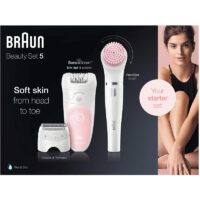 Épilateur Braun Silk-Epil 5 Wet & Dry SES5-875BS Blanc & Rose Tunisie