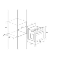 Four Encastrable Électrique Focus F.525X 60 cm Inox Tunisie