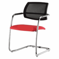 Chaise Visiteur Urban Avec Dossier En Résille & Assise Rembourrées – Caramel Tunisie