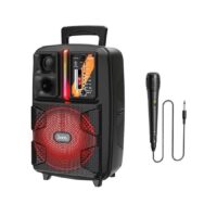 Haut parleur Sans Fil Portable HOCO BS52 + Micro Filaire – Noir – BS52-NOIR Tunisie
