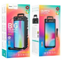 Haut parleur Sans Fil Portable HOCO BS52 + Micro Filaire – Noir – BS52-NOIR Tunisie
