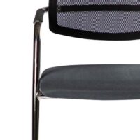 Chaise Visiteur Urban Avec Dossier En Résille & Assise Rembourrées – Noir Tunisie