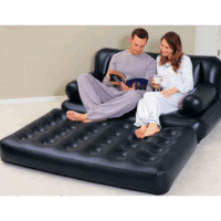 Canapé double chaise longue – Noir Tunisie