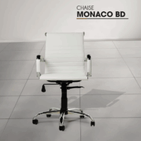Chaise Bureau de Direction Monaco BD Base Chrome -Marron Tunisie