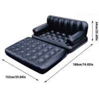 Canapé double chaise longue – Noir Tunisie