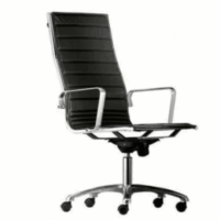 Chaise de bureau de direction Monaco HD Base Noir – Blanc Tunisie