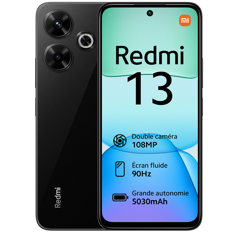 Smartphone Xiaomi Redmi 13 6Go – 128Go -Noir Smartphone Xiaomi Redmi 13 6Go – 128Go -Noir Tunisie