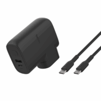 Chargeur belkin Boost charger Hybride 25 W + Power Bank 5k + Kit Adaptateur De Voyage -Noir -bpz003bt1mbk-b6 Tunisie