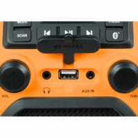 Radio et Enceinte Sans fil Thomson WKR60BT De Chantier – Noir & Orange – WKR60BT Tunisie