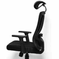 Chaise de Bureau Leonardo Noir – Base Noir Tunisie