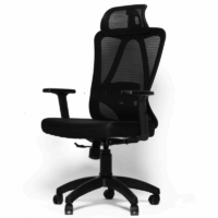 Chaise de Bureau Leonardo Noir – Base Noir Tunisie