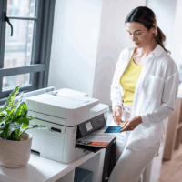 Imprimante Jet D’encre Brother MFC-J5345DW Multifonction A3 avec Wi-Fi – Blanc Tunisie