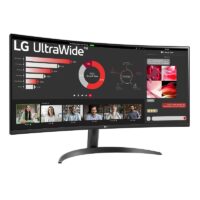 Ecran LG 34″ UltraWide WQHD Curved 100 Hz Noir – 34WR50QK Tunisie