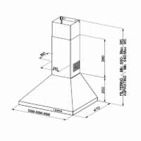 Hotte Pyramidale Beko CWB6441XNH 60 cm Inox Tunisie