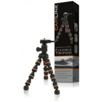 Trépied Flexible Camlink 0.5 Kg 18 CM Noir & Orange – CL-TP130 Tunisie