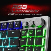 Clavier Gamer Sans Fil Spirit Of Gamer Xk1300rf Rgb – Noir -CLA-XK1300RF Tunisie