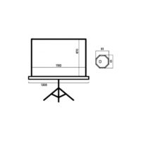 Ecran De Projection Overmax Reglable 60″ – OAKCTRS60XXX Tunisie