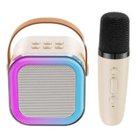 Haut Parleur Bluetooth K12 5W Avec Microphone – Beige -K12-BEIGE Tunisie