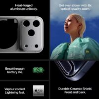 iPhone 17 Pro Max 256Go – Silver -MFYM4F/A Tunisie