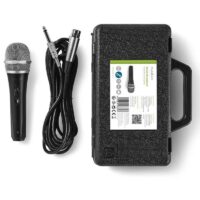 Microphone Filaire Nedis Cardioïde Avec Étui De Voyage -Noir -MPWD50CBK Tunisie