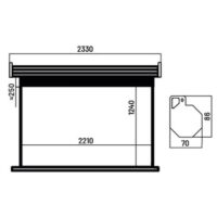 Écran De Projection Overmax Semi Automatique 100 Pouces -OAKCSMAS10XX Tunisie