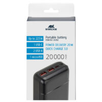 Power Bank Rivacase VA2103 22.5W 30000 mAh – Noir – VA2103 Tunisie