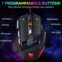 Souris Gamer Filaire T-wolf M1 Rgb – Noir – T-M1-BLACK Tunisie