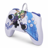 Manette Filaire Nintendo Switch PowerA Master Sword Attack – Blanc Tunisie