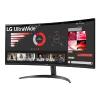 Ecran LG 34″ UltraWide WQHD Curved 100 Hz Noir – 34WR50QK Tunisie