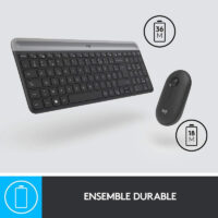 Ensemble Clavier Souris Sans Fil Logitech MK470 – Noir – 920-009190 Tunisie