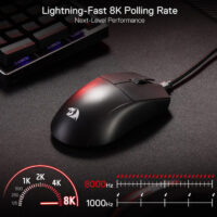 Souris Gamer Filaire REDRAGON King 8K M996 – Noir Tunisie