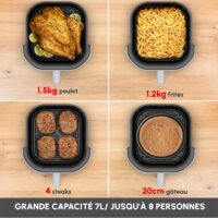 Friteuse Sans Huile Moulinex Easy Fry Infrared EZ831GF0 7 L Blanc Tunisie