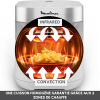 Friteuse Sans Huile Moulinex Easy Fry Infrared EZ831GF0 7 L Blanc Tunisie