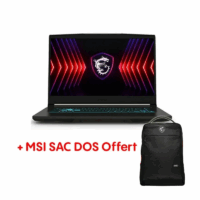 Pc Portable Gamer MSI Thin 15 B13UCX i7 13è Gén 8Go 512Go SSD RTX2050 -Noir – 9S7-16R831-2606 Tunisie
