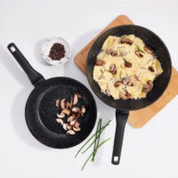 Set De 2 Poêles Korkmaz Nora Granite A2679 Noir Tunisie