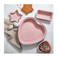 Set Moule À Cake Korkmaz Coeur 12 cm A764 Rose Tunisie