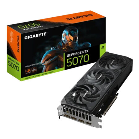 Carte Graphique Gigabyte GeForce RTX 5070 Windforce Oc SFF 12G GDDR7 – GV-N5070WF3OC-12GD Tunisie